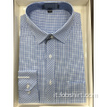 Camicia da lavoro scozzese 100% cotone tinto in filo